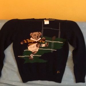 Polo Bear Rugby Sweater NWT sz M stadium cookie